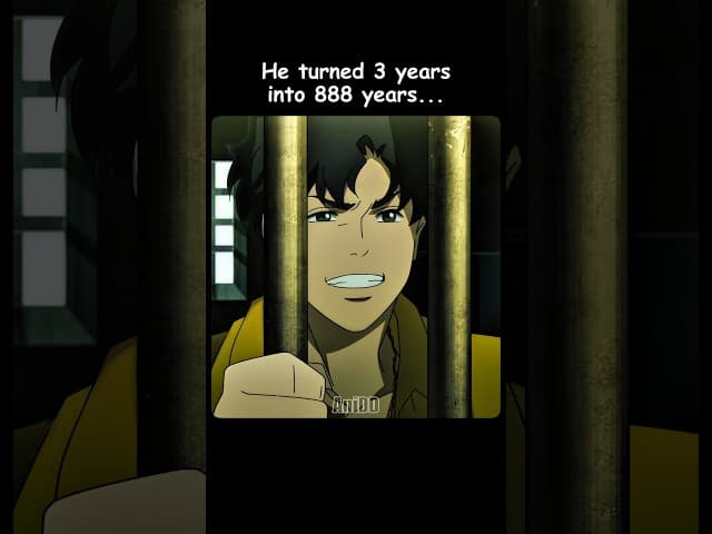 He turned 3 years into 888 years 😭⛓️ #anime #shorts
