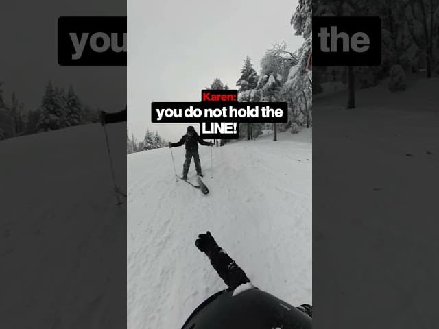 Skier Blamed For Nothing He Did