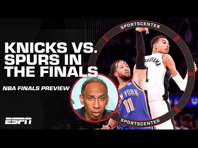Stephen A. gives an EARLY PREDICTION for the Knicks vs. Spurs NBA Finals Matchup 👀 | SportsCenter