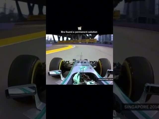 Man just threw away the mirror 😂 #f1