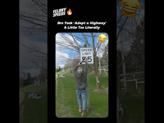 Bro Really Adopted the Highway