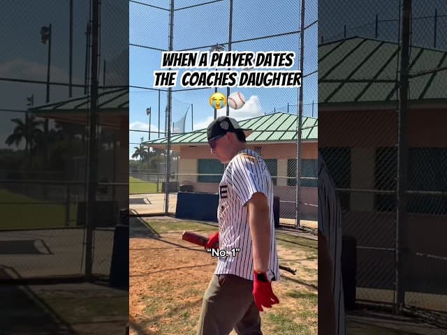 Dating the COACHES DAUGHTER!😭 #baseball #baseballszn #baseballlife #viralshort #baseballplayer
