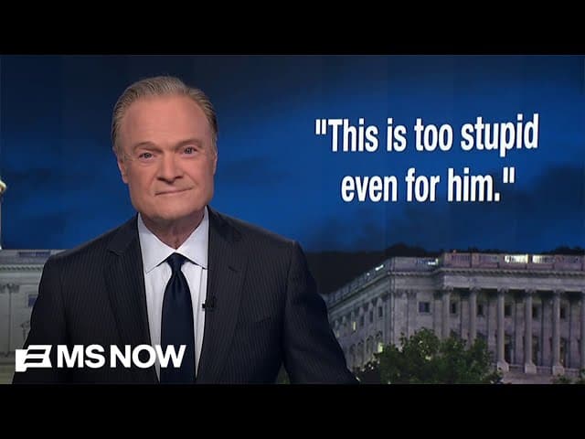 Lawrence: Trump's letter threatening Greenland is 'too stupid for even him'