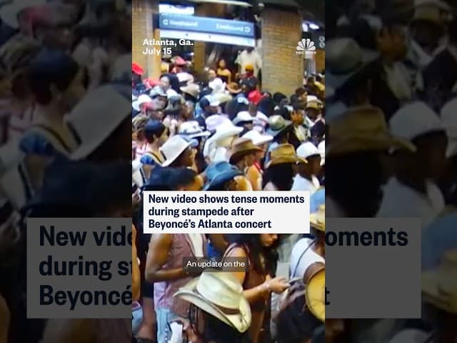 New video shows tense moments during stampede after Beyonce's Atlanta concert