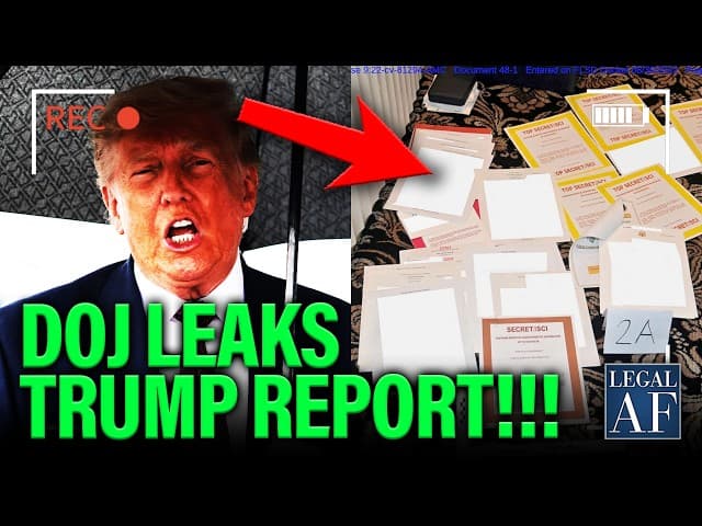 Trump PISSED as His OWN DOJ LEAKS out Jack Smith’s Mar-a-Lago REPORT!!!