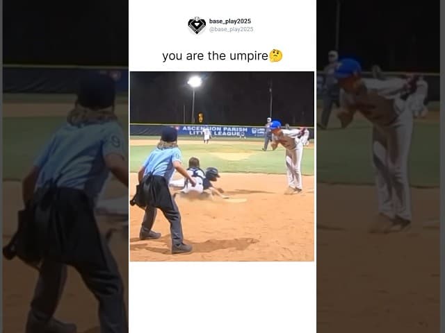 whats your call on this paly #baseball #usa #umpire