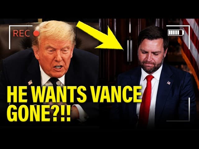 🚨Trump THROWS Vance UNDER BUS and WANTS HIM GONE?!!