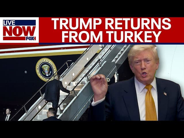 WATCH: Trump takes questions on Air Force One after NATO summit in Turkey