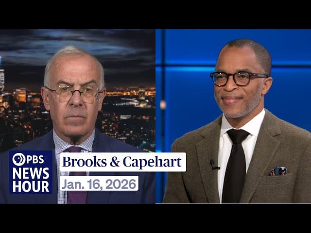Brooks and Capehart on Trump's threats against Minnesota and Greenland