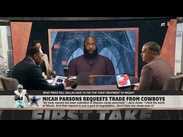 Stephen A. LOSES IT on Jerry Jones 🗣️ 'You can't TAKE ADVANTAGE of Micah Parsons' | First Take