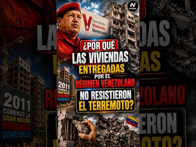 ¿Por qué las viviendas entregadas por el régimen venezolano no resistieron el terremoto?