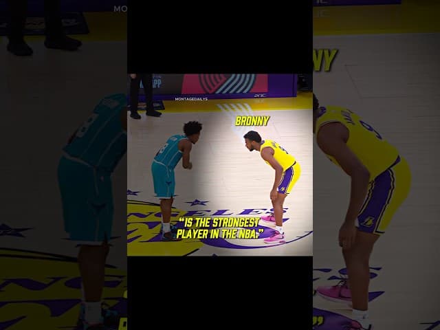 He was TOO STRONG for Bronny 🫣🔥 #shorts