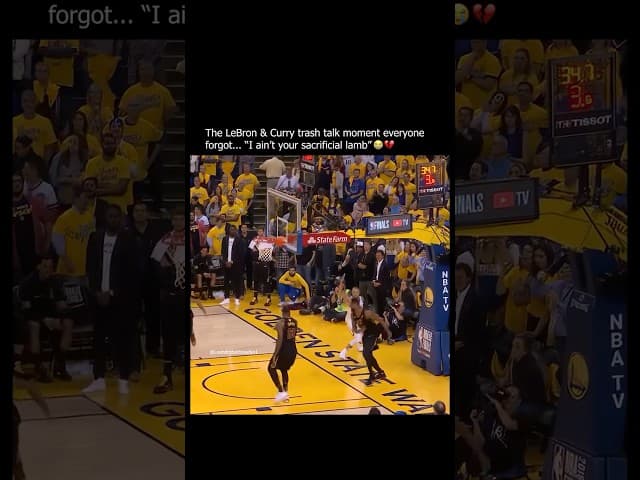 LeBron was not feeling Steph...😂😳