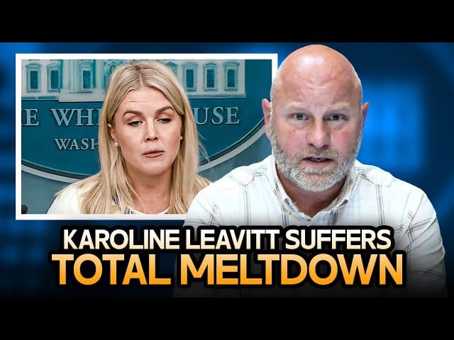 Karoline Leavitt Goes Crazy When Reporter Asks About Trump's Mental Health