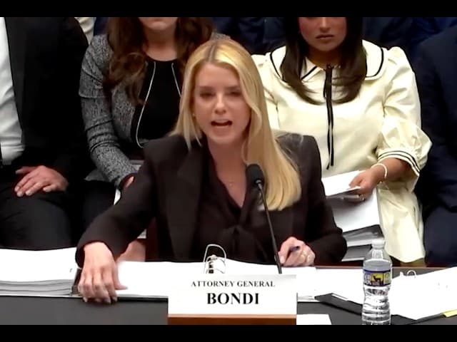 Pam Bondi caught LYING UNDER OATH at disaster Epstein hearing