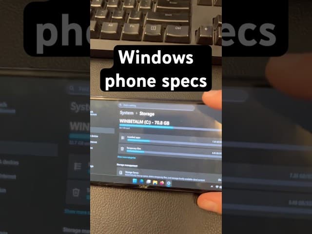 The specs of my Android phone running Windows #tech #windows #android #techtok #yaptech