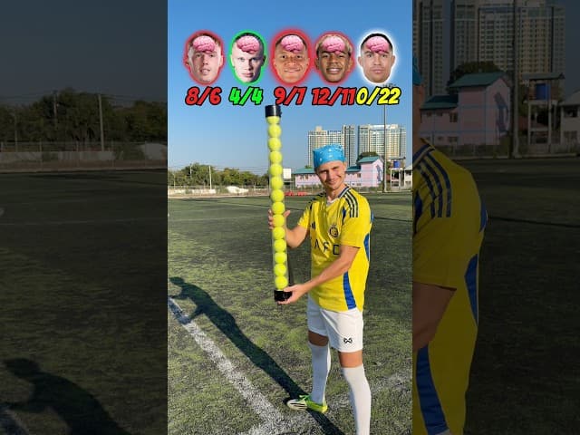 🧠🎾 AGILITY CHALLENGE I WHICH FOOTBALL PLAYER WILL BE THE SMARTEST!?