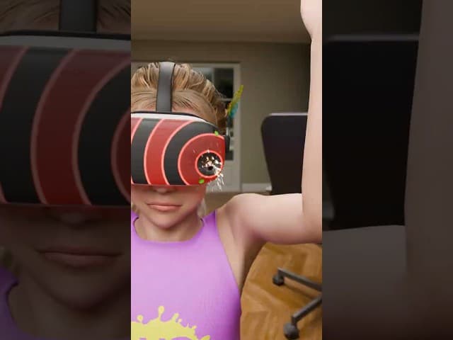 A VR headset stopped the bullet #viral #animation