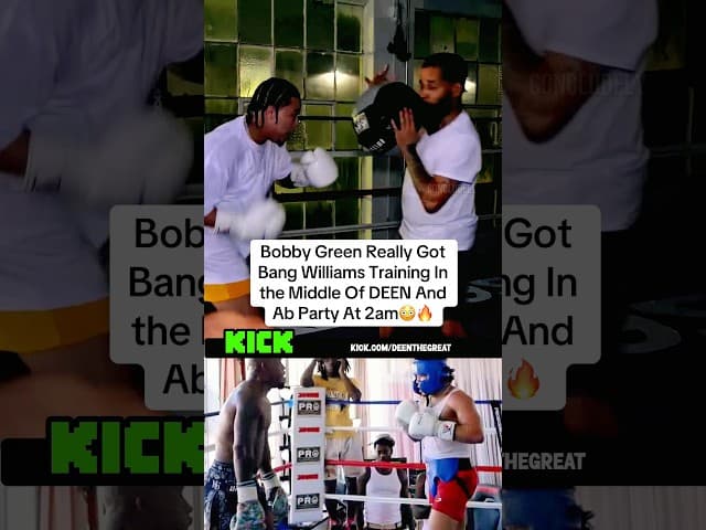 Bobby Green Really Got Bang Williams Training In the Middle Of DEEN And Ab Party At 2am😳🔥