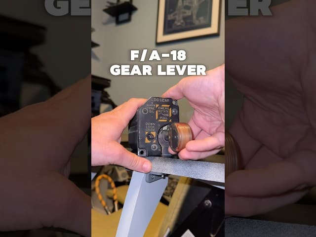 Why does this gear lever prevent the pilot from raising the gear? #flightsimulator #dcs #aviation