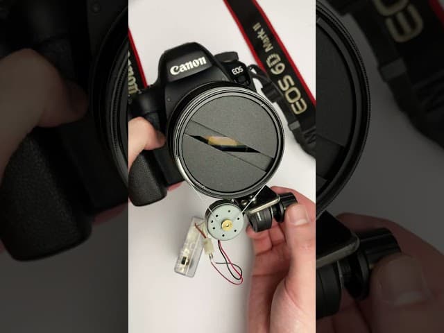 I Built a Rotating Filter Where One Slit Spins and the Other Stays Still #diy #filmmaking #creative