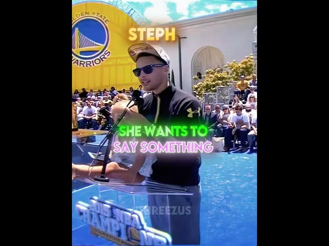 Steph Curry Always Makes Riley Shy.. #stephcurry #nba