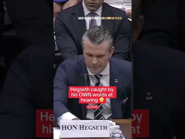 Hegseth CAUGHT with His OWN WORDS during Hearing