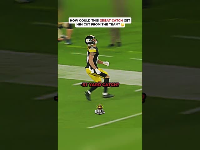 They Cut Him For This Catch...😭☠️ #nfl #shorts