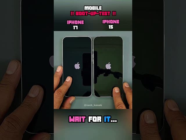 🌀⚡ iPhone 15 vs iPhone 17e – MEGA BOOT-UP SHOWDOWN 🔥📱