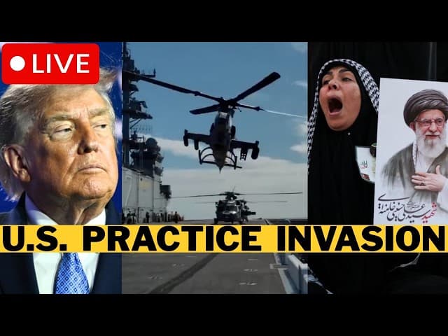 LIVE: IRGC Announce Trump Assassination Plan - U.S. Military Practice Iran Ground Invasion