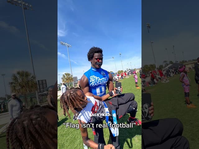 Is flag football tough or nah?🤔 #football #footballshorts #footballskills #footballplayer #memes