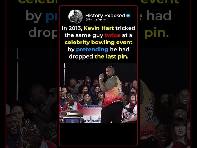 How Kevin Hart Pulled The Same Trick Twice in Bowling 🎳😂