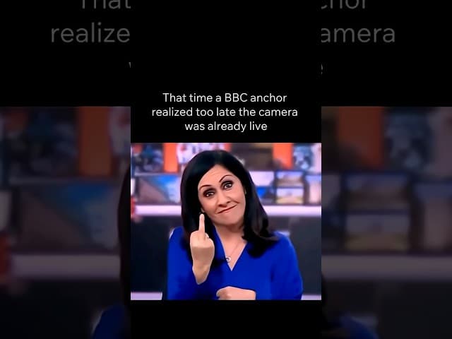 That time a BBC anchor realized too late the camera was already live 💀