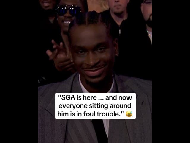 Shane Gillis saw SGA in the crowd and went for it 😂