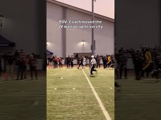 The JV WARRIOR FINALLY GOT A CHANCE ON VARSITY #football