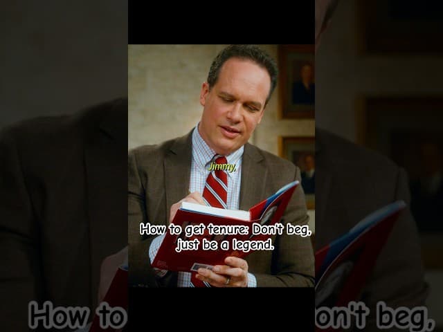 How to get tenure: Don't beg, just be a legend. 🎓😎#shortvideo #shorts #foryou #drama