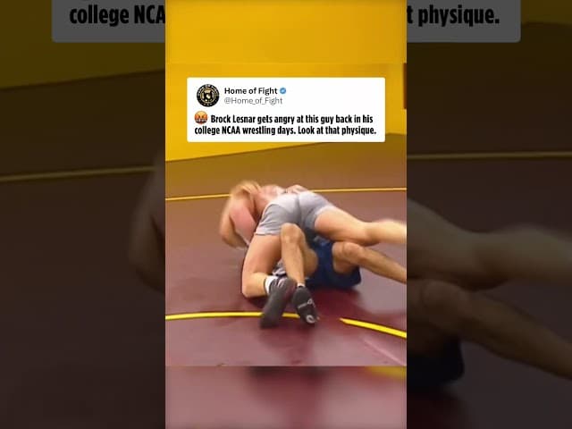😅Brock Lesnar was a serious BEAST back in his college days! #brocklesnar