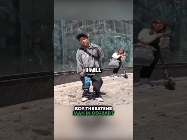 Boy Acts TOUGH To Go Karter 😳