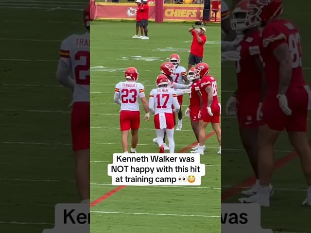 Chiefs training camp getting intense 😳🍿
