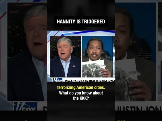 Justin Jones HUMILIATES Hannity Live 😳 #Politics #FoxNews #Shorts