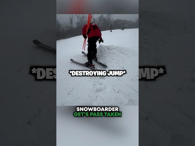 Snowboarder Gets PASS Taken 🫢