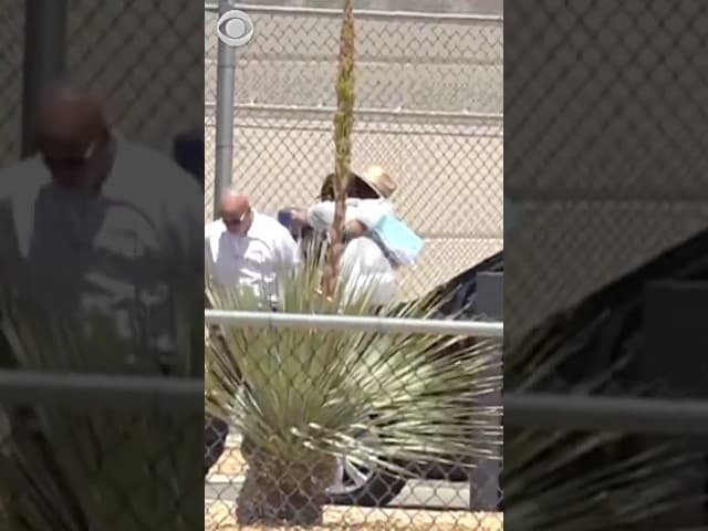 U.S. Marine hugs his father, moments after father's release from ICE detention #shorts