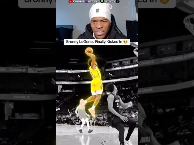 Yall really made Bronny unlock his potential 😂🔥 #basketball #nba #dunk #lebronjames #bronny