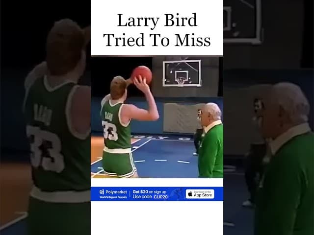Larry Bird Couldn't Miss😅