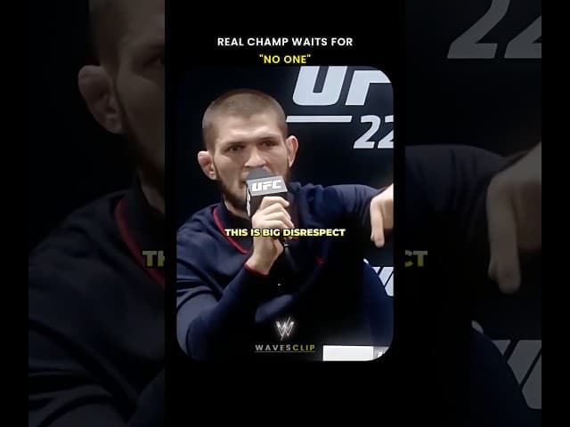 Khabib Refused to Wait for Conor McGregor