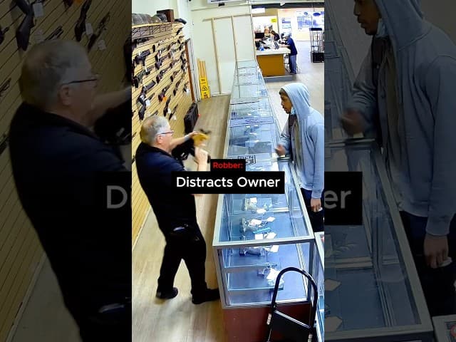 Store Owner Gets OutSmarted By Robber