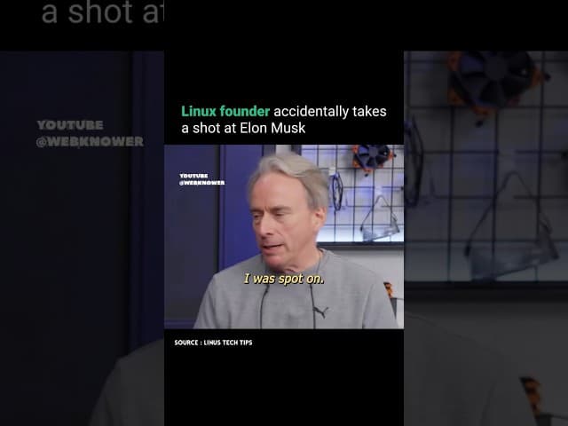 Linus Torvalds Roasts Bad Coding #shorts #linux #programmer  #knowledge #elonmusk