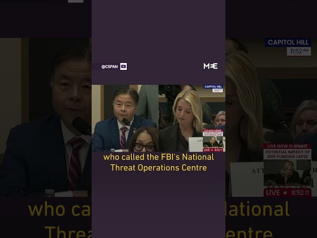 US representative accuses Pam Bondi of lying under oath when asked about Trump and Epstein