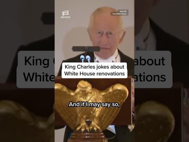 King Charles jokes about White House renovations