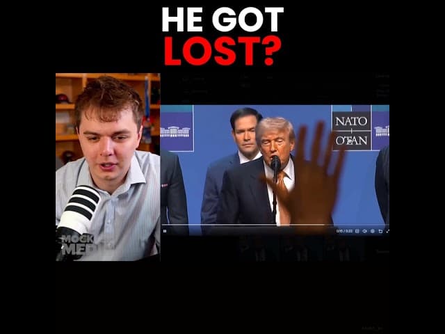 Trump got lost on a one-way carpet path